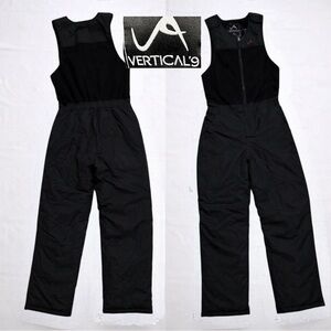 Vertical’9 Girls Insulated Snow Bib | Black | Size XL (16)
